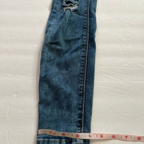 Mudd FLX Stretch High Rise Ankle Distressed Jegging Jean Women Size 0 - Picture 7 of 12